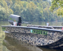 Load image into Gallery viewer, Custom Boat Registration Number Decals