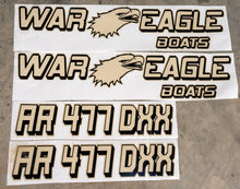 Load image into Gallery viewer, Custom War Eagle Boat Decals
