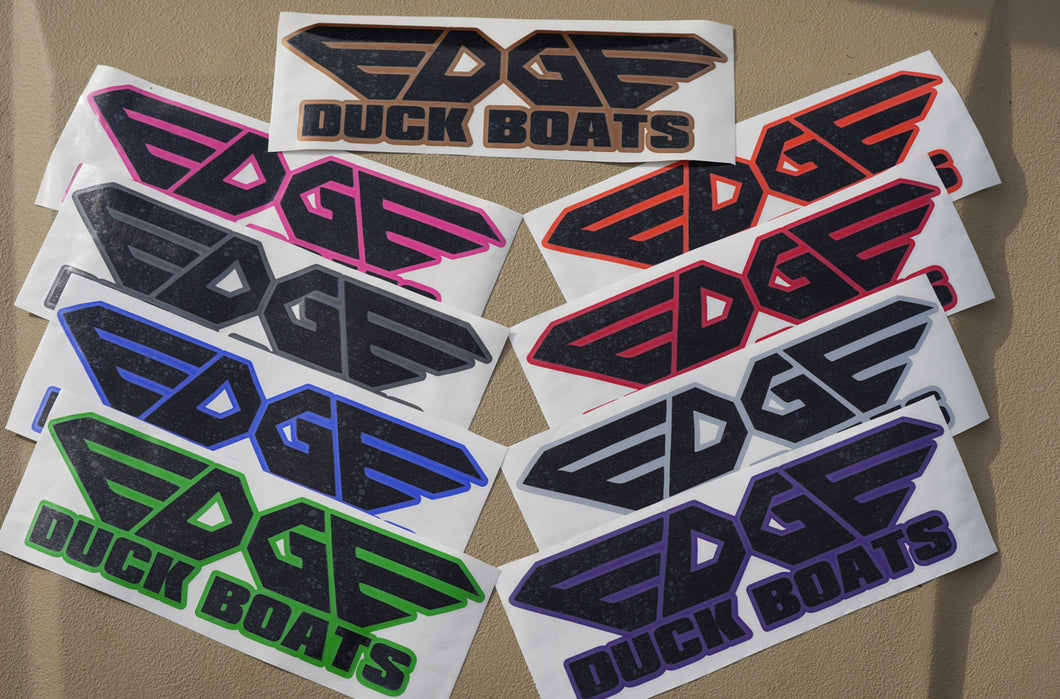 Custom Edge Duck Boat Decals