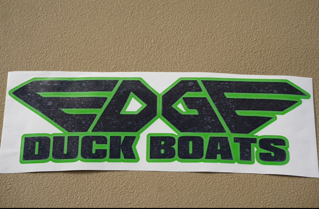 Custom Edge Duck Boat Decals