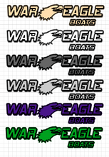 Load image into Gallery viewer, Custom War Eagle Boat Decals
